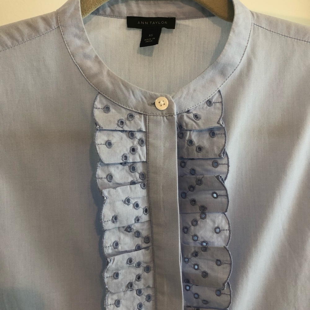 Ann Taylor Blouse, blue, size XS